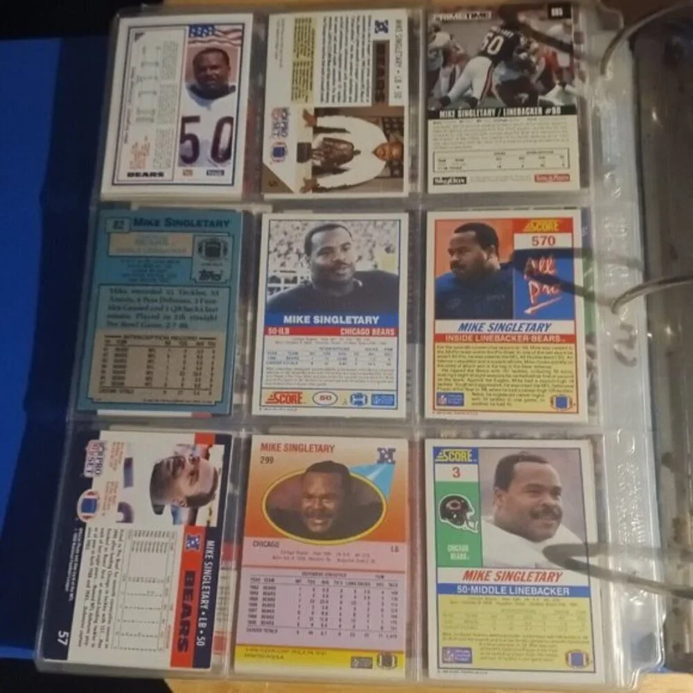 Mike Singletary  9 Card Lot  Chicago Bears